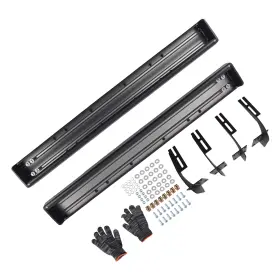 Axj159 Maxpeedingrods 6 Inch Nerf Bars Side Steps Running Board Set For Ford F250 F35 1999-2016 Black Pair