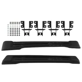 B0djni Maxpeedingrods Abs Side Step Running Board For 07-18 Jeep Wrangler Jk 2door Complete Mount Kit
