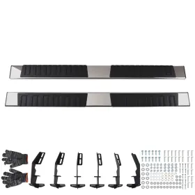 Ca3gmb Maxpeedingrods 6 Inch Running Board Steps For Ram 1500 Laramie Crew Cab 2019-2025 Stainless Steel