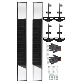 Dmgn5l Maxpeedingrods 6 Inch Side Step Running Boards For Dodge Ram 1500 2009-18 Nerf Bar Black Rails