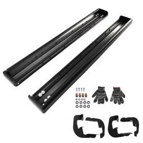 E8c7ga Maxpeedingrods Black Running Board Steps For Gmc Sierra Silverado Hd 2007-2019 Side Step Bars