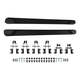 G18ip4 Maxpeedingrods Black Running Board Side Step For 2018-25 Jeep Wrangler Jl 4door Heavy Duty