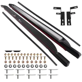 Gf21rd Maxpeedingrods Non-slip Side Steps For Vw Atlas 2020-2024 2.0l 3.6l Black Set Left&right