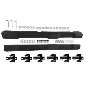 Maxpeedingrods Gmsqt3 Black Side Step Nerf Bars For 07-18 Jeep Wrangler Jk 4-door Running Boards Abs