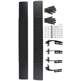 Iw97d5 Maxpeedingrods 6 Inch Side Running Board Steps For Ford F-250 Super Duty 1999-2016 Black Aluminum