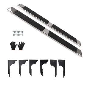 J8k6w4 Maxpeedingrods 6 Inch Side Step For Toyota Tacoma Access Cab 2005-2023 Steel Abs Silver J8k6w4 Maxpeedingrods 6 Inch Side Step For Toyota Tacoma Access Cab 2005-2023 Steel Abs Silver