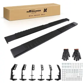 Ka5ilh Maxpeedingrods 6ftft Side Steps For Dodge Ram 1500 Crew Cab 2019-2025 Aluminum Alloy Nerf Bars