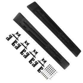 M8nxwb Maxpeedingrods Abs Side Step Running Board For 07-18 Jeep Wrangler Jk 2door Complete Mount Kit
