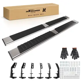 O2ypi0 Maxpeedingrods Running Bar Nerf For Dodge Ram 1500 Quad Cab 2019-2025 Side Step Steel