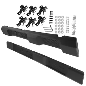 P0ie4q Maxpeedingrods Black Running Board Side Steps For 07-18 Jeep Wrangler Jk 4dr Non-slip Design