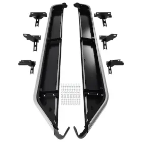 R3om5x Maxpeedingrods Nerf Bars Running Boards For Land Rover Discovery 3 Lr3 4 Lr4 Black