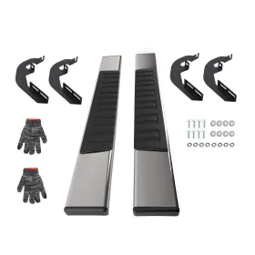 S84tub Maxpeedingrods Side Step Running Board For Chevy Silverado Gmc Sierra Hd 19-25 Stainless Steel