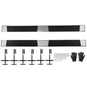 Maxpeedingrods Tal7ej Running Boards For Ford F-150 Super Crew Cab 2015-2025 Stainless Steel