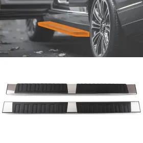 Th35jb Maxpeedingrods Non-slip Nerf Bars Side Steps For Chevy Silverado Gmc Sierra 1500 2019-2026 Pair