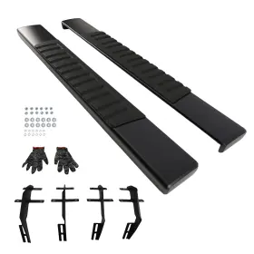Tqdc3b Maxpeedingrods Black Side Steps Running Board For Ford F150 2015-2024 6 Inch Non-slip Step Boards