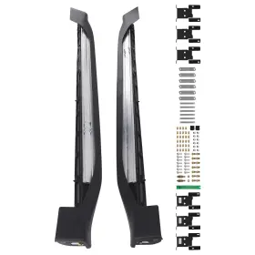 Uw56kp Maxpeedingrods Nerf Bar Side Steps For Jeep Grand Cherokee L 3-row 2021-2025 Abs Aluminum Black