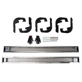 Wajh16 Maxpeedingrods Nerf Bar Running Board For Chevy Silverado Sierra 2001-2013 Black 500lbs