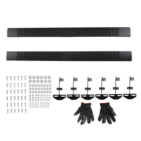 Wlxfk5 Maxpeedingrods 6ftft Side Step For Dodge Ram 2500 3500 Crew Cab 2010-2024 Aluminum Abs Black