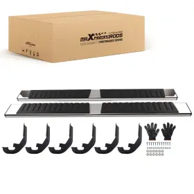 Xagmk8 Maxpeedingrods Heavy Duty Side Steps For Chevy Silverado Gmc Sierra 1500-3500 Hd 19-25 Crew Cab