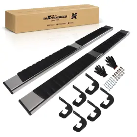 Y6q9wr Maxpeedingrods Nerf Bars Side Steps For Chevy Silverado Gmc Sierra 2001-2013 Non-slip Design