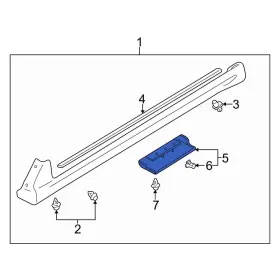 Le4651pk1pz Mazda Oe For Mpv 2006 Front Right Running Board Step Pad