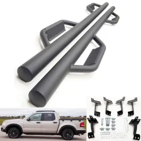 Mfmsebxtsb0057t Mechanic Force Dropped Step Side Bar Texture Fit 2007-2010 Ford Explorer Sport Trac 3 Inch Straight