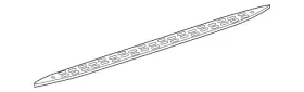 166-690-04-75 Mercedes-benz Genuine Running Board Step Pad