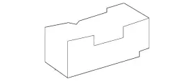 166-690-06-34 Mercedes-benz Genuine Rear Insulator