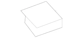 166-698-08-25 Mercedes-benz Genuine Trim Pad