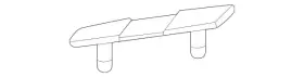 167-698-35-01-64 Mercedes-benz Genuine Mounting Rail