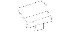 167-698-37-00 Mercedes-benz Genuine Running Board Cap