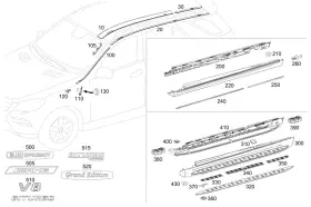 253-698-65-00-64 Mercedes-benz Genuine Stud Insert