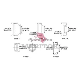 Nd3a Meritor Universal Joint Dust Cap Seal 2.13 Inch Od 1.18 Diameter Of