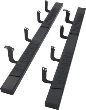 Cg-52 Merxeng Polished 6 Inch Aluminum Running Boards For 2007-2018 Ram 1500 Crew Cab Black Powde #2