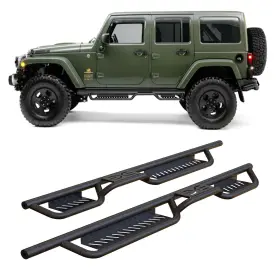 Jl4d-tube-rnb0828 Merxeng For 2007-2018 Jeep Wrangler Jk Jku Unlimited 4 Door 6 Inch Running Boards Side Steps