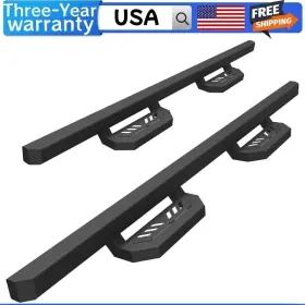 Rb-svrd-0718-cc Merxeng Running Boards For 2007-2018 Chevy Silverado 1500/sierra 1500 2500hd 3500hd Dr