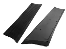 Rb1902 Metro Chevrolet Chevy Running Board Mat / Cover Set Moulded Rubber With Insert 1939