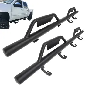 11225102 Michelleautoitem Crew Cab Nerf Bar For 2007-2018 Gmc Sierra Running Boards Side Steps