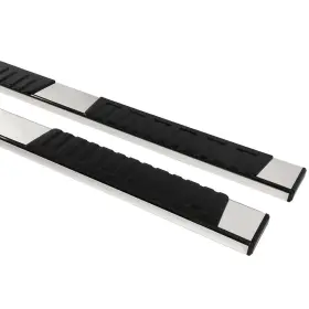 11658738 Mirror-zone 6 Inch Running Boards For 2009-2014 Ford F-150 Super Crew Cab Side Steps Silver #3
