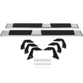 11663022 Mirror-zone Running Boards 6 Inch For 2007-2021 Toyota Tundra Double Cab Side Step Nerf Bars