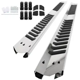 11663030 Mirror-zone For Ford F250 Superduty Crew Cab 1999-2016 Running Board 6 Inch Silver Nerf Bars #2