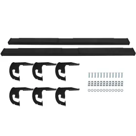 11663033 Mirror-zone Black Side Steps For 2004-2014 Ford F-150 Super Crew Cab Nerf Bars 5 Inch