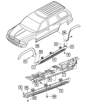 5016215aa Mopar Genuine Bracket