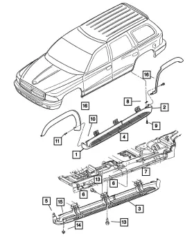 55077287aa Mopar Genuine Bracket Left