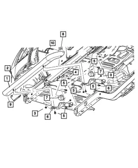 55156509ad Mopar Genuine Side Step Pad Left