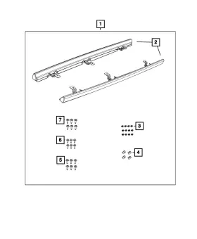 55397067ai Mopar Genuine Floor Sill
