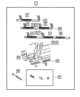 68044488ad Mopar Genuine Right Side Step