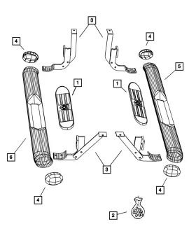68048818aa Mopar Genuine Right Side Step