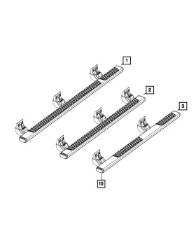 68144257ae Mopar Genuine Side Step Left