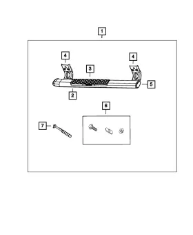 68193117ac Mopar Genuine Side Step Left